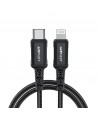 Acefast C4-01 Lightning - USB-C PD cable 30W 3A 480Mb/s 1.8m - black