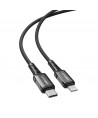 Acefast C1-01 Lightning - USB-C MFi PD cable 30W 3A 480Mb/s 1.2m - black