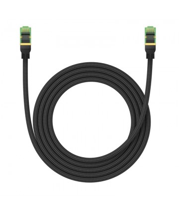 Baseus fast RJ45 cat. network cable. 8 40Gbps 2m braided black