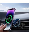 Joyroom Magnetic Car Holder Wireless Charger 15W for Air Vent Black (JR-ZS240 Pro)