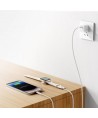 Joyroom 2 in 1 Lightning cable and inductive charger for Apple Watch 1.5m white (S-IW012)