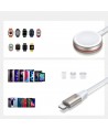 Joyroom 2 in 1 Lightning cable and inductive charger for Apple Watch 1.5m white (S-IW012)