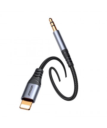 Joyroom Audio Transfer Series SY-A06 mini jack 3.5 mm / Lightning cable 1.2 m - black
