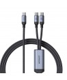 Joyroom Speedy Series S-A21 2in1 USB-C - USB-C / USB-C cable 100W 1.5m - black
