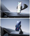 Joyroom JR-ZS259 mechanical car holder universal for phone on cockpit / window - black