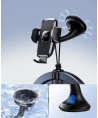 Joyroom JR-ZS259 mechanical car holder universal for phone on cockpit / window - black