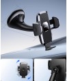 Joyroom JR-ZS259 mechanical car holder universal for phone on cockpit / window - black