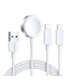 Joyroom S-IW007 3-in-1 cable USB-A magnetic charger - Lightning 1.2m - white