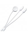 Joyroom S-IW007 3-in-1 cable USB-A magnetic charger - Lightning 1.2m - white