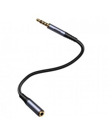 Joyroom stereo audio cable AUX 3.5 mm mini jack (male) - mini jack (female) 1.2 m black (SY-A09)