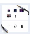 Joyroom stereo audio cable AUX 3.5 mm mini jack (male) - mini jack (female) 1.2 m black (SY-A09)
