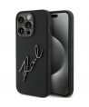 Karl Lagerfeld Silicone Karl Script case for iPhone 15 Pro - black