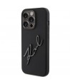 Karl Lagerfeld Silicone Karl Script case for iPhone 15 Pro - black