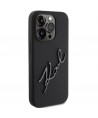 Karl Lagerfeld Silicone Karl Script case for iPhone 15 Pro - black