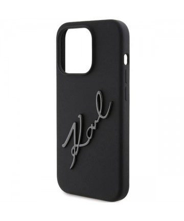 Karl Lagerfeld Silicone Karl Script case for iPhone 15 Pro - black