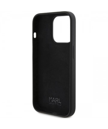 Karl Lagerfeld Silicone Karl Script case for iPhone 15 Pro - black