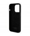 Karl Lagerfeld Silicone Ikonik Metal Pin case for iPhone 15 Pro - black