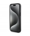 Karl Lagerfeld Gripstand Saffiano Choupette Pins Case for iPhone 15 Plus / 14 Plus - Black