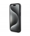 Karl Lagerfeld Gripstand Saffiano Karl&Choupette Pins case for iPhone 15 Plus / 14 Plus - black