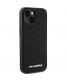 Karl Lagerfeld Quilted K Pattern case for iPhone 15 Plus / 14 Plus - black