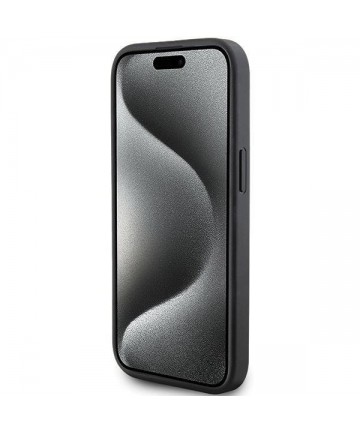 Karl Lagerfeld Quilted K Pattern case for iPhone 15 Plus / 14 Plus - black
