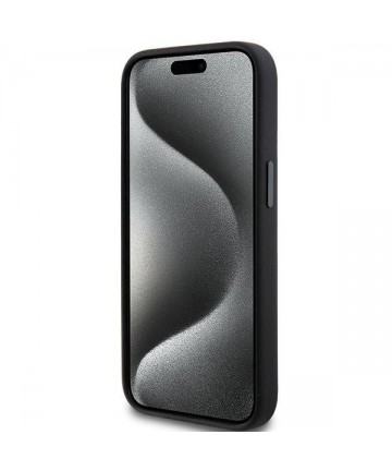 Karl Lagerfeld Silicone Choupette Metal Pin case for iPhone 15 Plus / 14 Plus - black