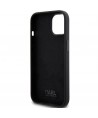 Karl Lagerfeld Silicone Choupette Metal Pin case for iPhone 15 Plus / 14 Plus - black
