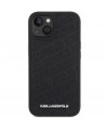 Karl Lagerfeld Quilted K Pattern case for iPhone 15 - black