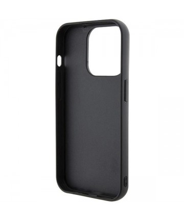 Karl Lagerfeld Gripstand Saffiano Karl&Choupette Pins case for iPhone 15 Pro Max - black
