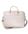 Guess Quilted bag for a 16" laptop - pink
