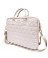Guess Quilted bag for a 16" laptop - pink