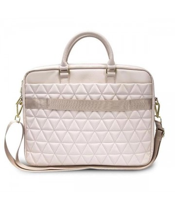 Guess Quilted bag for a 16" laptop - pink