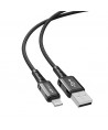Acefast cable MFI USB - Lightning 1.2m, 2.4A black (C1-02 black)