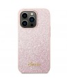 Guess Glitter Script Case for iPhone 14 Pro Max - Pink