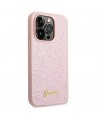 Guess Glitter Script Case for iPhone 14 Pro Max - Pink