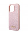 Guess Glitter Script Case for iPhone 14 Pro Max - Pink