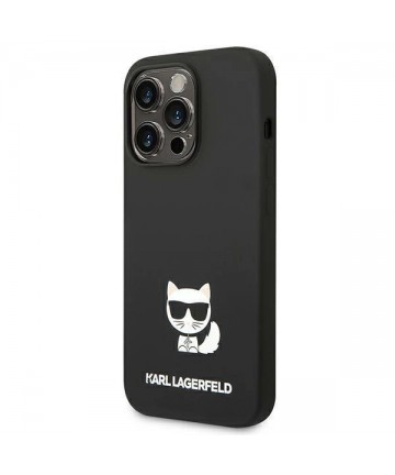 Karl Lagerfeld KLHCP14LSLCTBK iPhone 14 Pro 6.1 "hardcase black / black Silicone Choupette Body