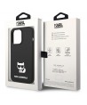 Karl Lagerfeld KLHCP14LSLCTBK iPhone 14 Pro 6.1 "hardcase black / black Silicone Choupette Body