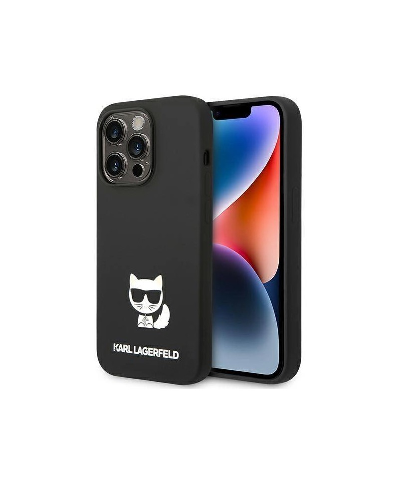 Karl Lagerfeld KLHCP14XSLCTBK iPhone 14 Pro Max 6.7 "hardcase black / black Silicone Choupette Body