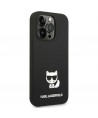 Karl Lagerfeld KLHCP14XSLCTBK iPhone 14 Pro Max 6.7 "hardcase black / black Silicone Choupette Body