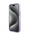 Guess Ring Stand Script Glitter MagSafe case for iPhone 15 Plus / 14 Plus - purple