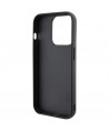 Karl Lagerfeld Gripstand Saffiano Karl&Choupette Pins case for iPhone 15 Pro - black