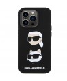 Karl Lagerfeld Silicone Karl&Choupette Head case for iPhone 15 Pro - black