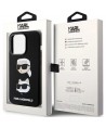 Karl Lagerfeld Silicone Karl&Choupette Head case for iPhone 15 Pro - black