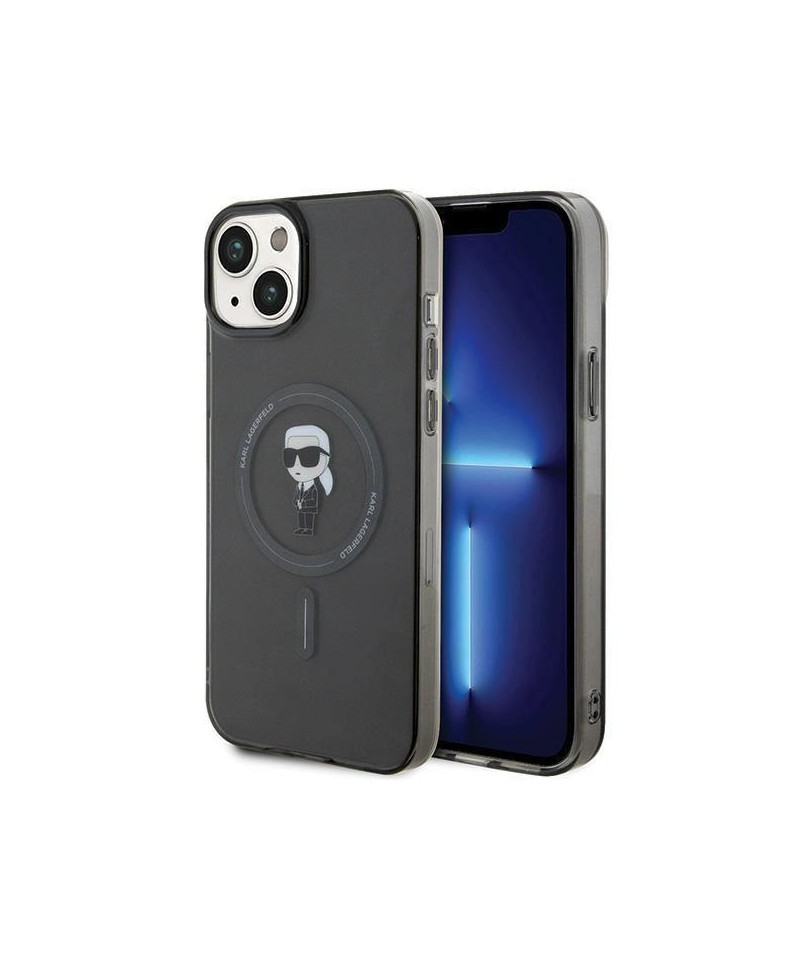 Karl Lagerfeld IML Ikonik MagSafe case for iPhone 15 Plus - black