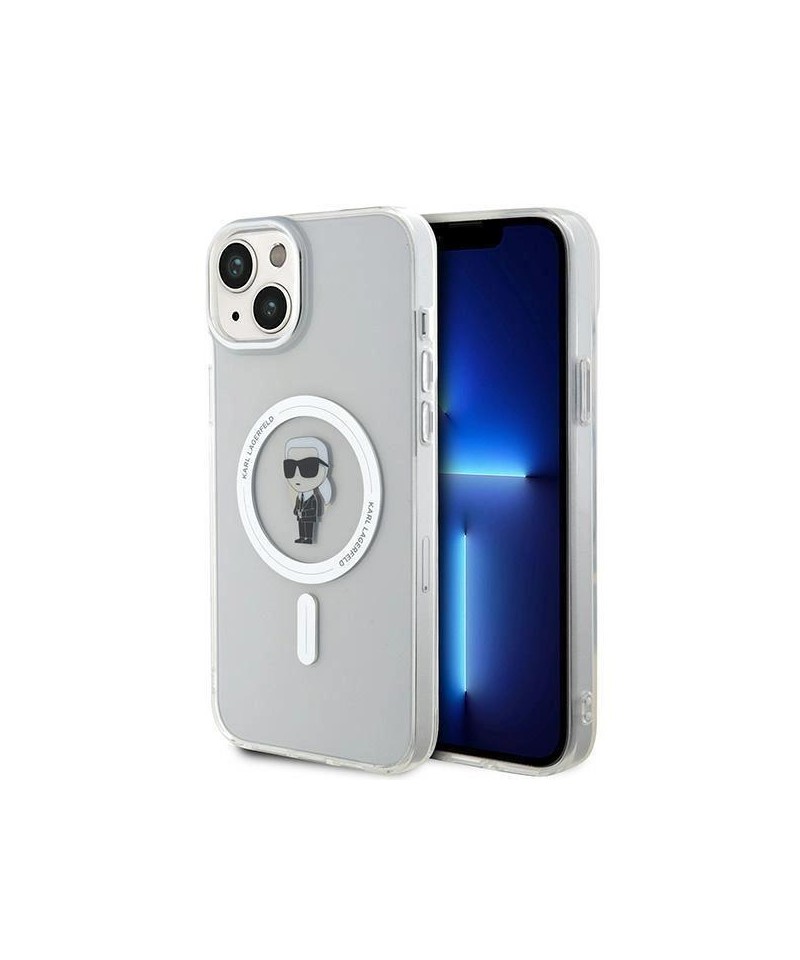 Karl Lagerfeld IML Ikonik MagSafe case for iPhone 15 Plus - transparent