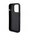 Guess Grip Stand 4G Saffiano Strass case for iPhone 15 Pro Max - black
