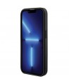 Guess Grip Stand 4G Saffiano Strass case for iPhone 15 Pro Max - black