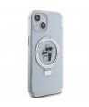 Karl Lagerfeld Ring Stand Karl&Choupette MagSafe case for iPhone 14 / 15 / 13 - white