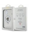 Karl Lagerfeld Ring Stand Karl&Choupette MagSafe case for iPhone 14 / 15 / 13 - white